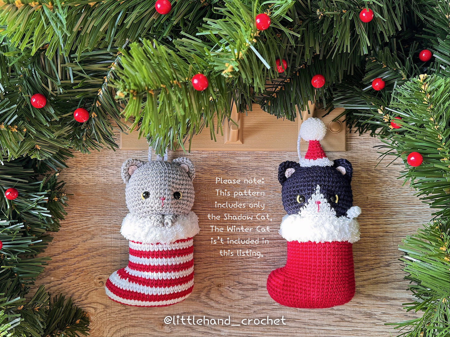 Shadow the Tuxedo Cat – Cute Christmas Stocking Crochet Pattern