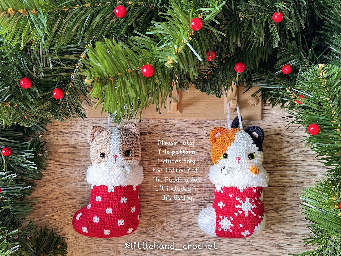 Toffee the Cat - Cute Christmas Stocking Crochet Pattern
