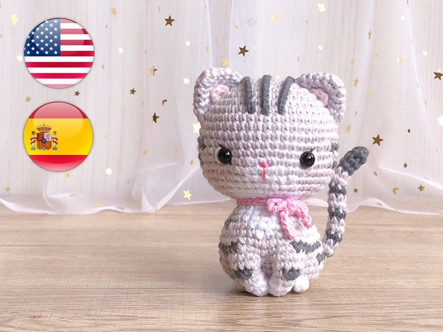 Dolly, el estampado del pequeño gatito gris atigrado