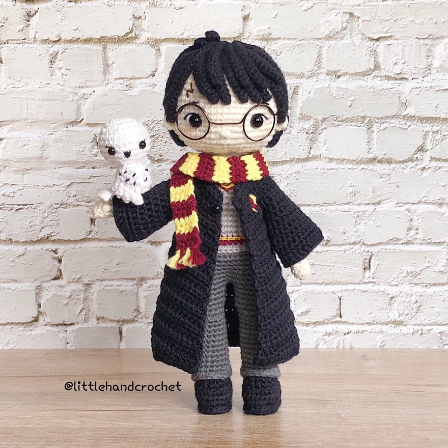 Patron au crochet Harry Potter et Hedwige