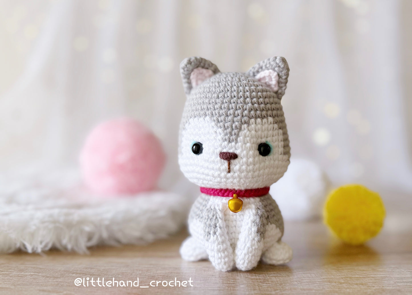 Toby, the Siberian Husky puppy crochet pattern
