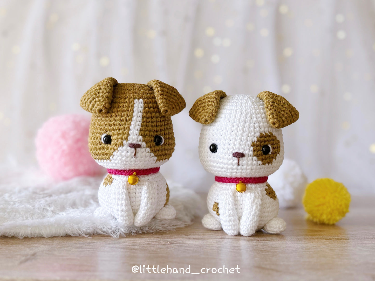 Bobby and Billy, the Jack Russell Terriers puppy crochet pattern