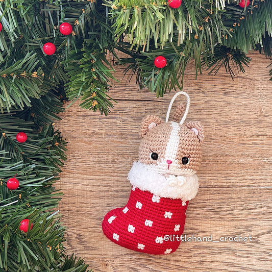 Toffee the Cat - Cute Christmas Stocking Crochet Pattern