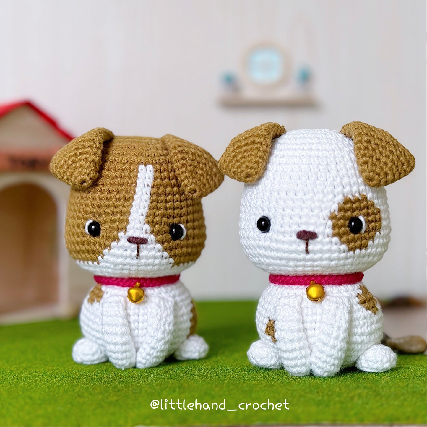Bobby and Billy, the Jack Russell Terriers puppy crochet pattern