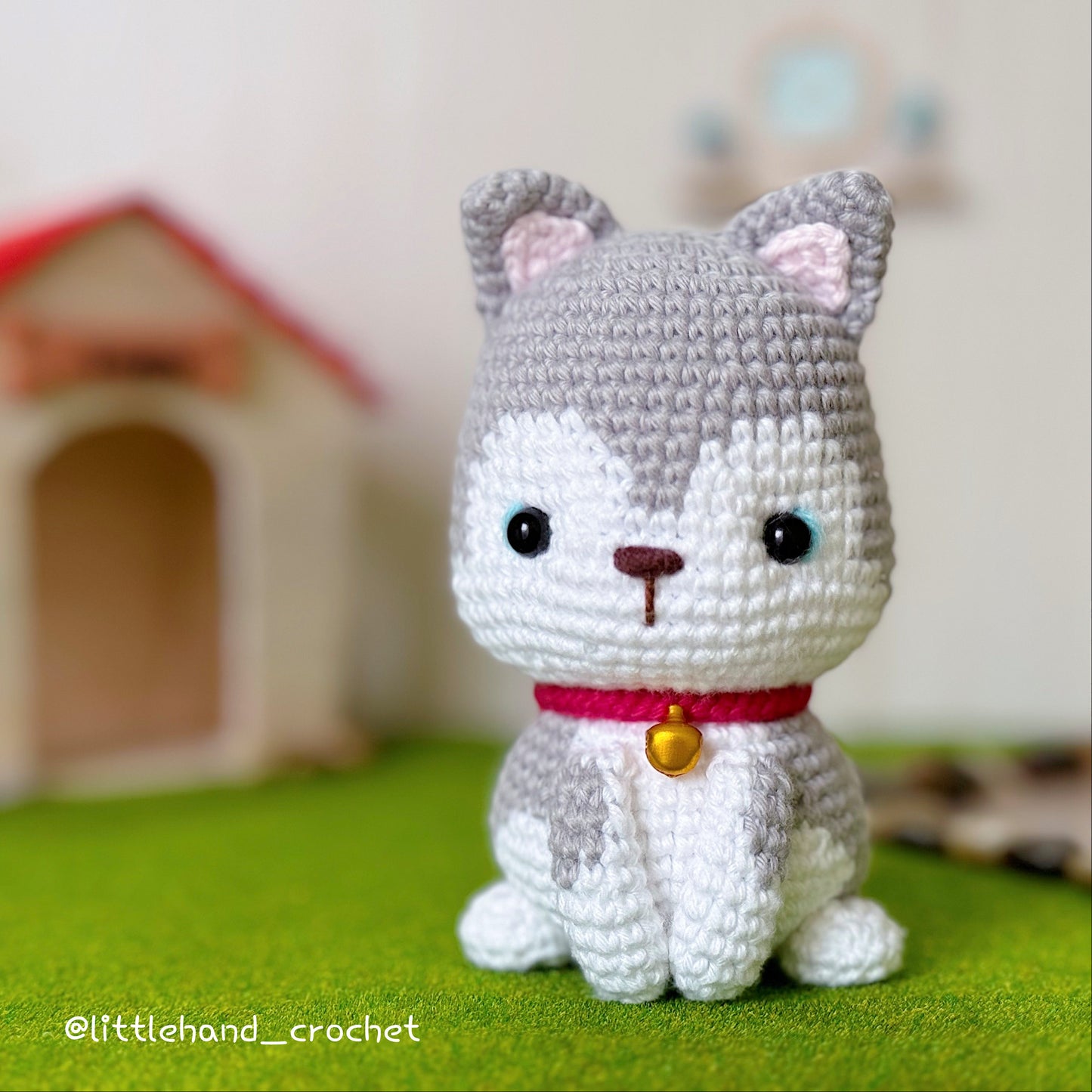 Toby, the Siberian Husky puppy crochet pattern