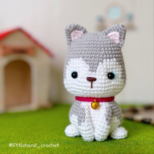 Toby, the Siberian Husky puppy crochet pattern