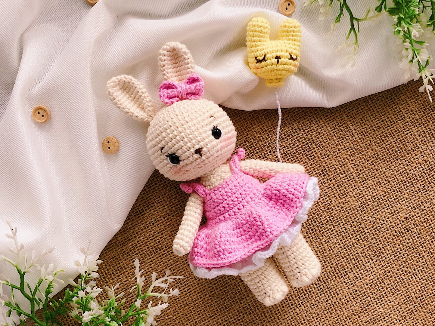 Alice and Alex bunny crochet pattern