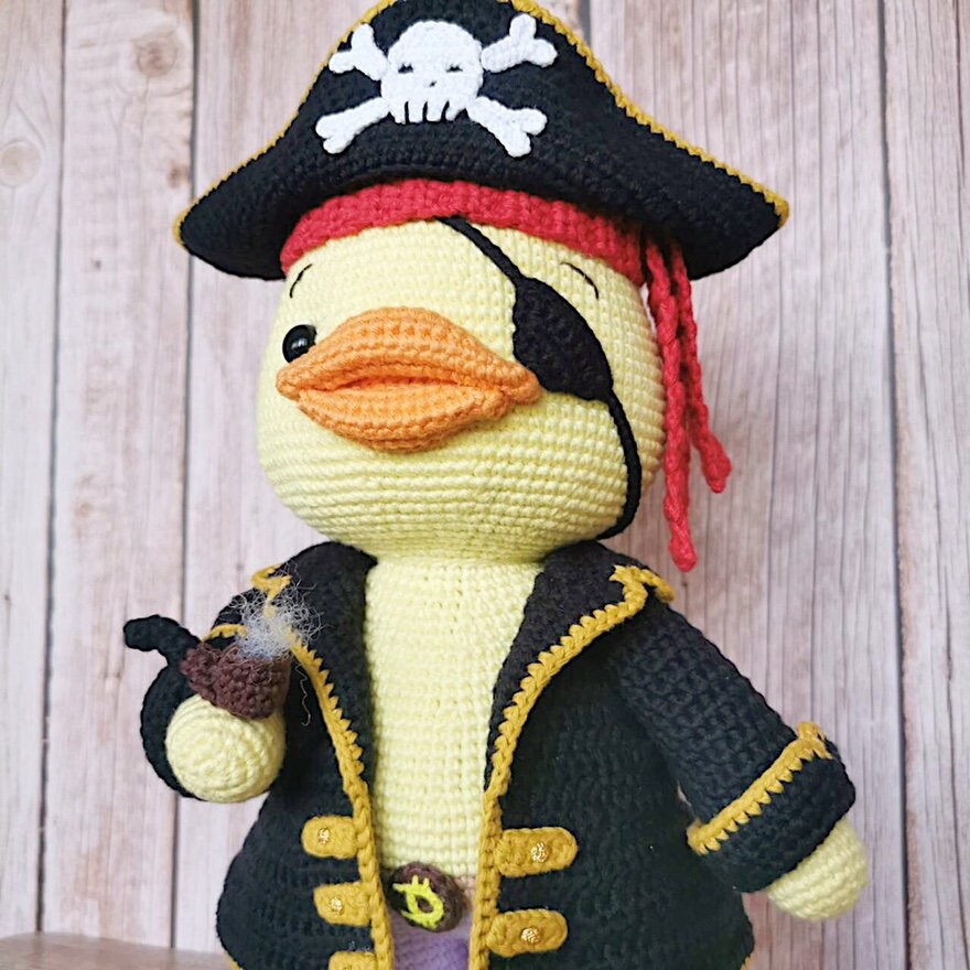 Donnie, the duck pirate king pattern