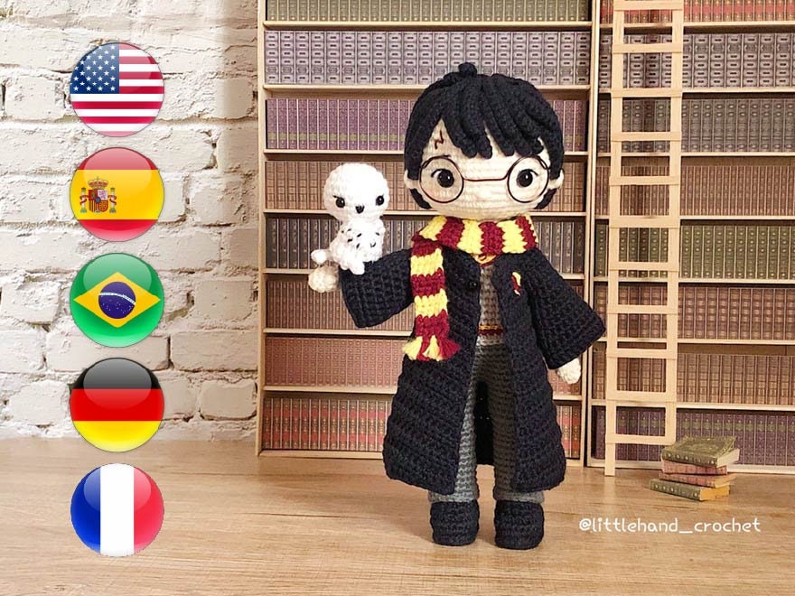 Patron au crochet Harry Potter et Hedwige