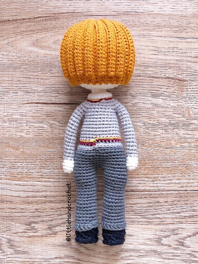 Patron au crochet de Ron Weasley et Croûtard